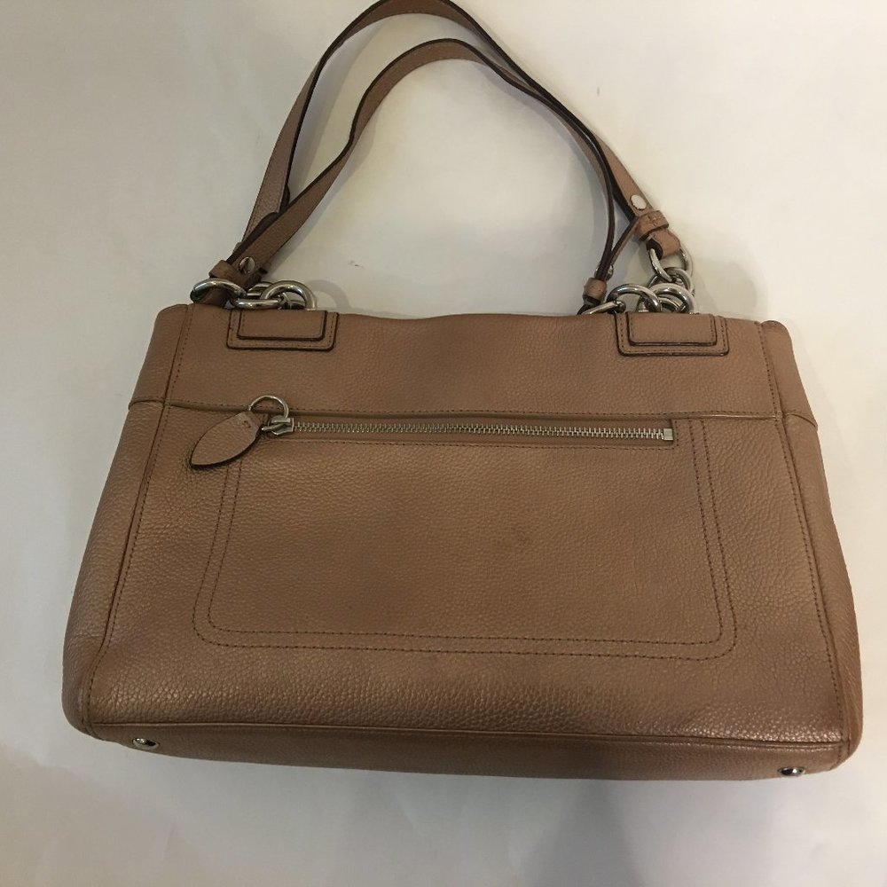 Coach Golden Brown Shoulder Leather Bag (K1160-F16531) - Picture 4 of 11